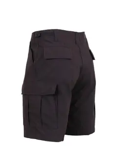 Rothco BDU Shorts i Rip-Stop Svart (#4749)