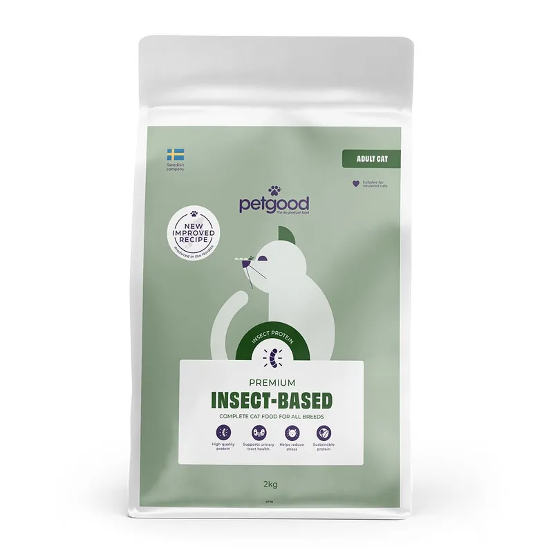 Petgood Adult Cat Kattmat med Insektsprotein (#0347)
