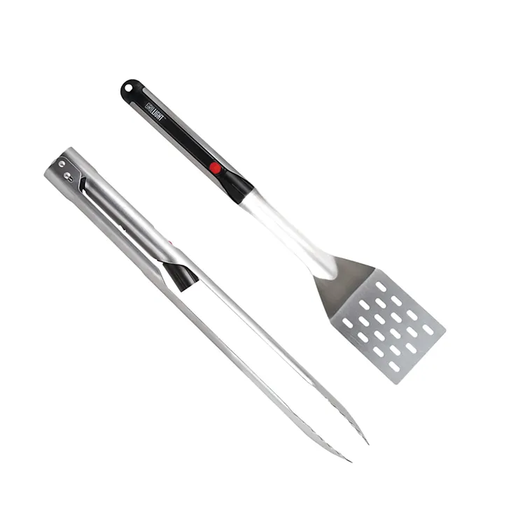 Grillverktyg med lampa, Set