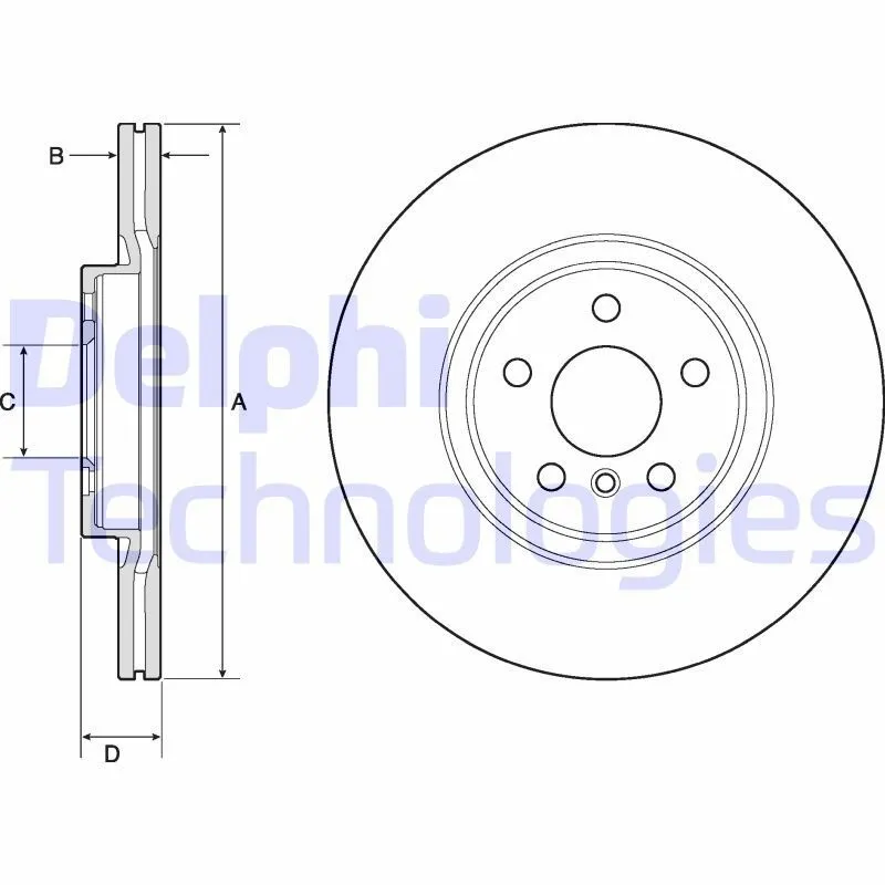 Bromsskiva DELPHI BG4780C
