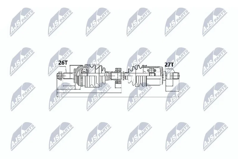 Drivaxel NTY NPW-HD-025