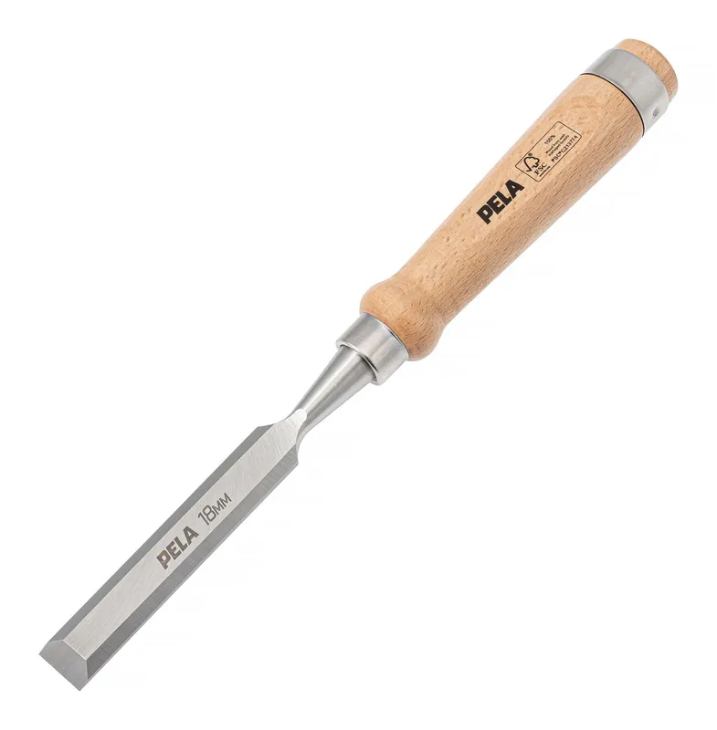 PELA 548292 Stämjärn med trähandtag 18 mm