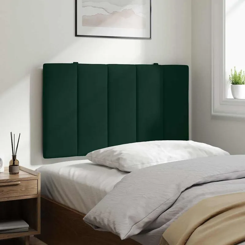 vidaXL Dyna till huvudgavel Hanko mörkgrön 80 cm sammet