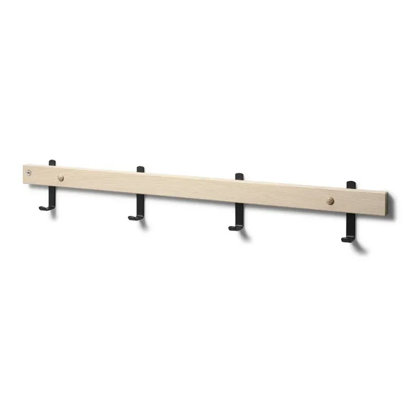 Oscarssons Möbel, Nadja Kroklist 70 cm Vitoljad Ek/Mattsvart stål