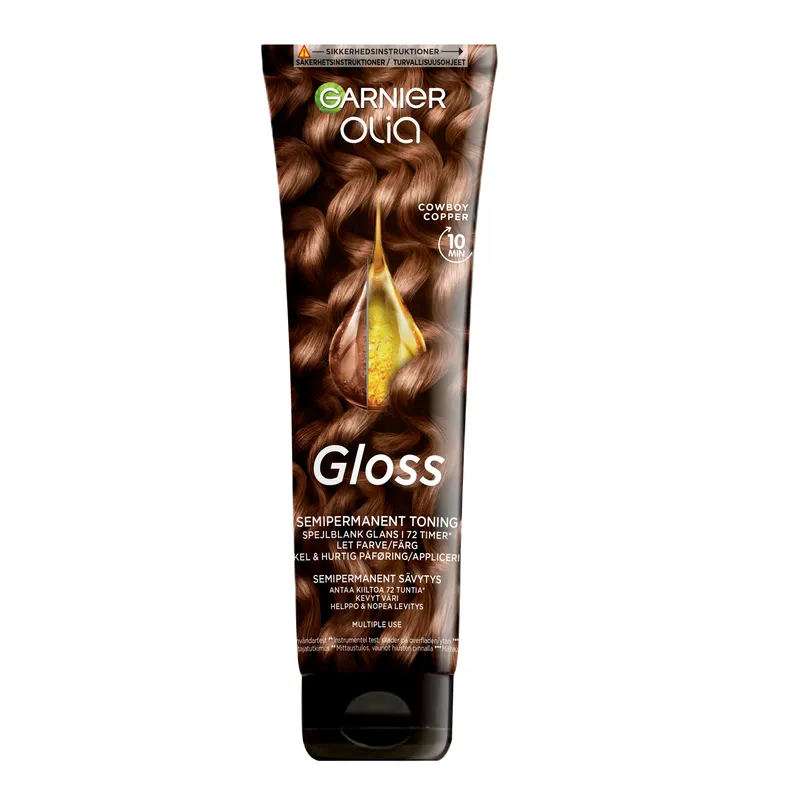3 för 2 | Garnier Olia Gloss Semi-permanent Toning Cowboy Copper 150 ml