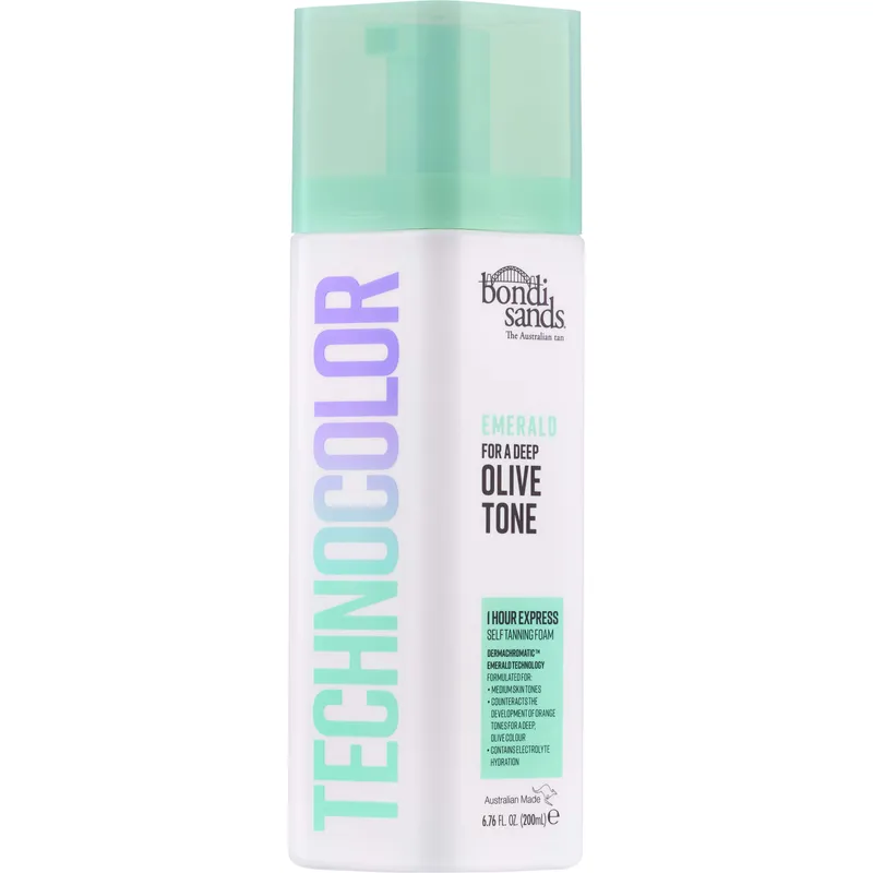 Bondi Sands Technocolor 1 Hour Express Self Tanning Foam Emerald Olive Toner 200 ml