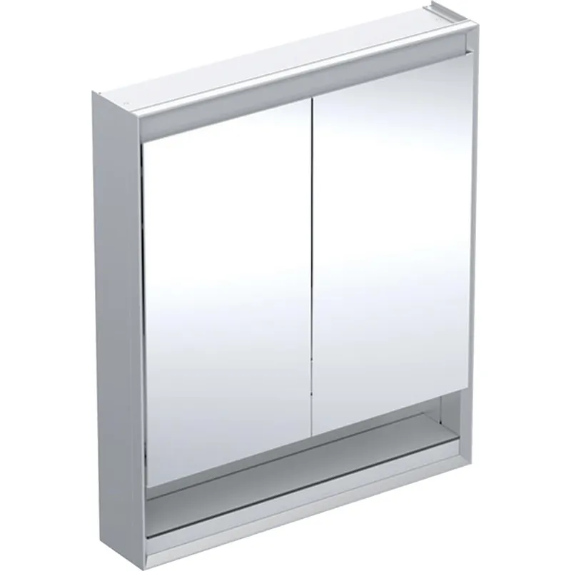Geberit ONE 505.832.00.1 Spegelskåp 75 cm, 2 dörrar, med nisch Aluminium