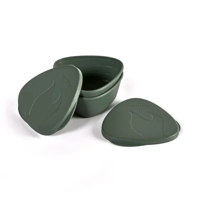 Light my fire SnapBox förvaringsburk 2-pack, sage green