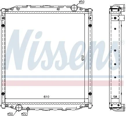 NISSENS 62876A Kylare