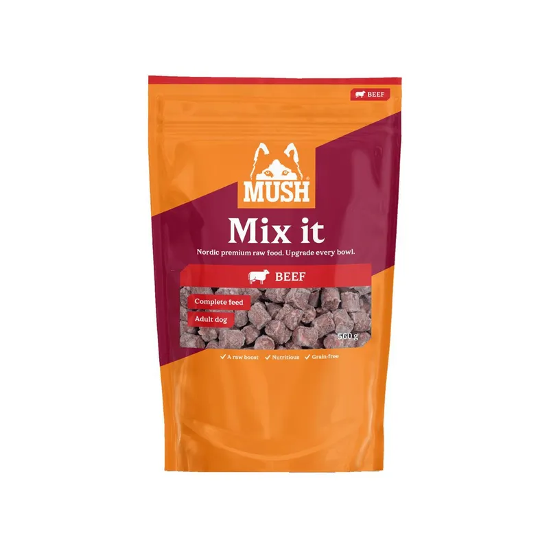 Mush Mix it Frozen Beef Färskfoder till Hund 560 g