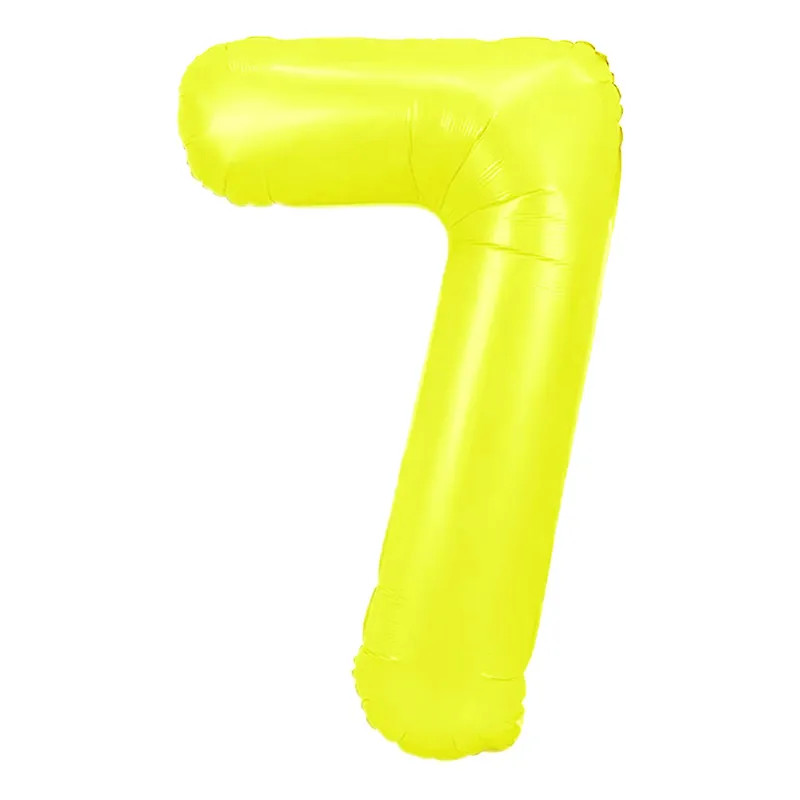 Sifferballong Neongul - Siffra 7