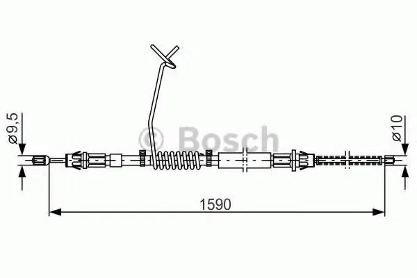 Handbromsvajer BOSCH 1 987 477 175