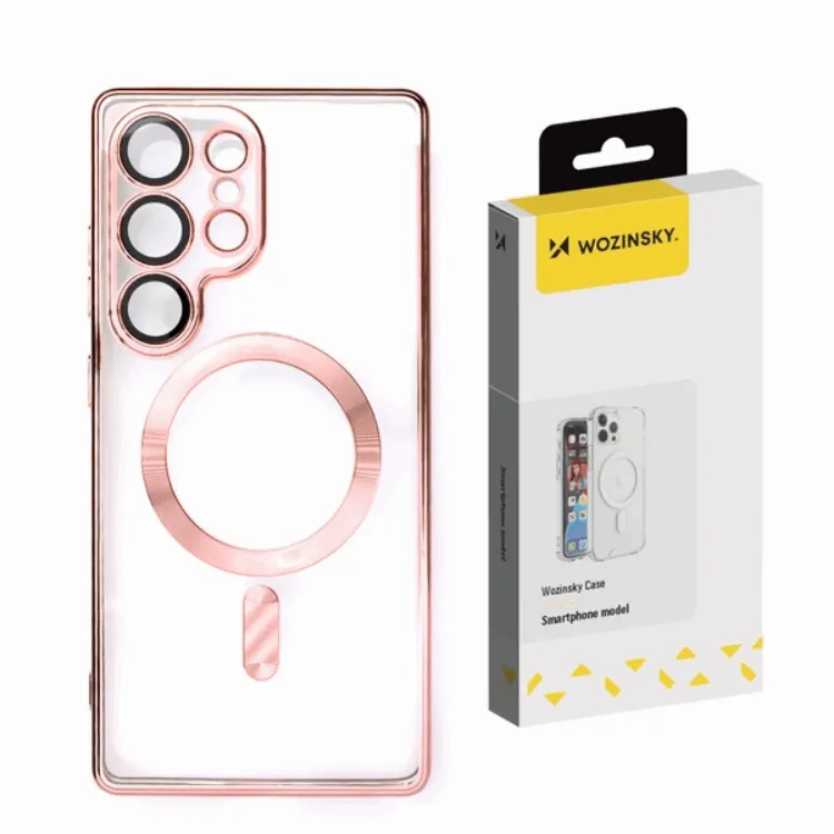 Wozinsky Mobilskal till Galaxy S25 Ultra Magsafe Electroplated – Rosa