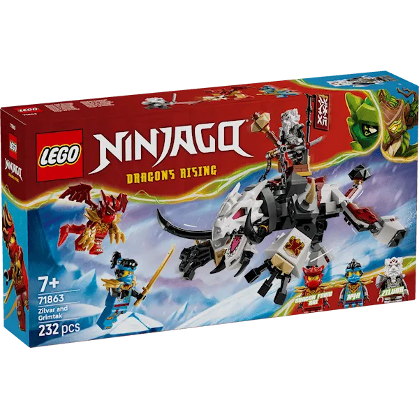 Zilvar och drakodjuret Grimtak LEGO® NINJAGO® (71863)