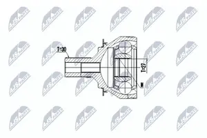 Ledsats, drivaxel NTY NPZ-ME-023