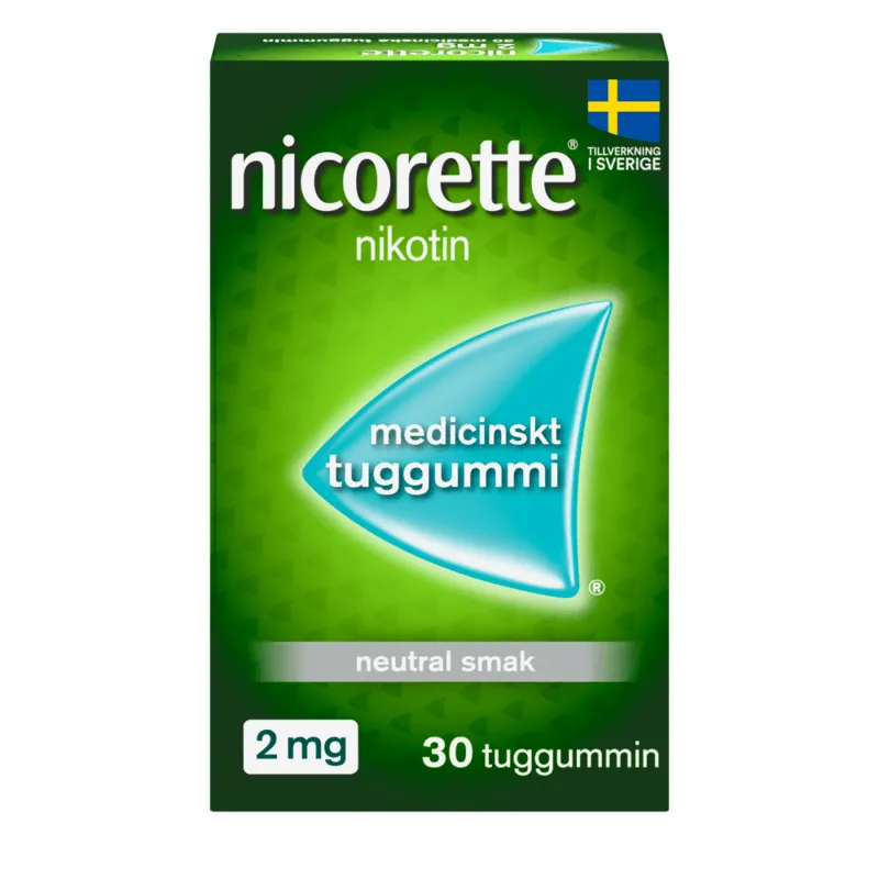 Nicorette, medicinskt tuggummi 2 mg 30 st