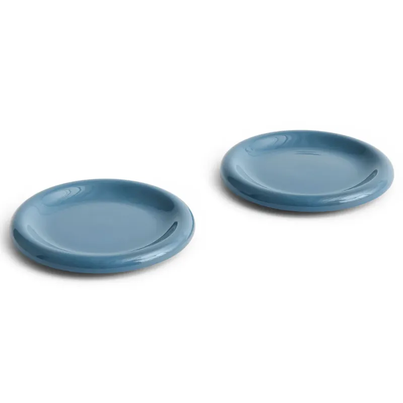 HAY Barro tallrik Dark blue, Ø18 cm 2-pack