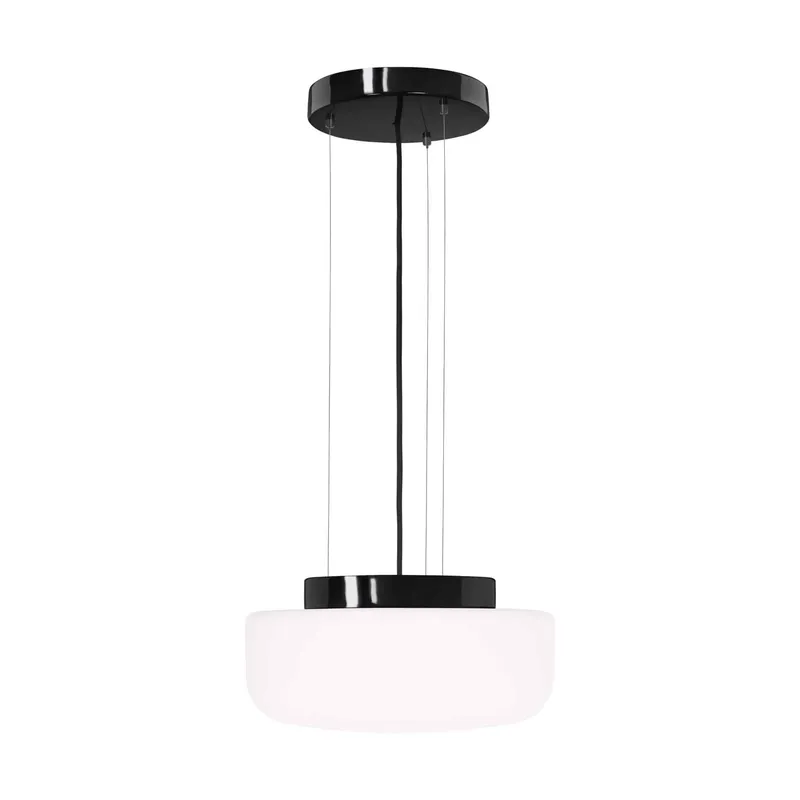 Solenne Pendel 360 Svart sockel 2m Svart textilkabel IP20 2x25W E27