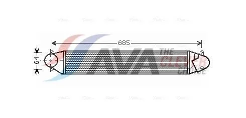 Intercooler AVA COOLING SYSTEMS VN4248