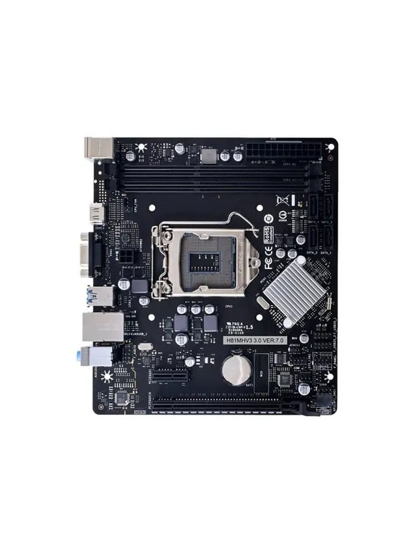 BIOSTAR H81MHV3 3.0 Moderkort - Intel H81 Express - Intel LGA1150 - DDR3L (Low Voltage) RAM - Micro-ATX
