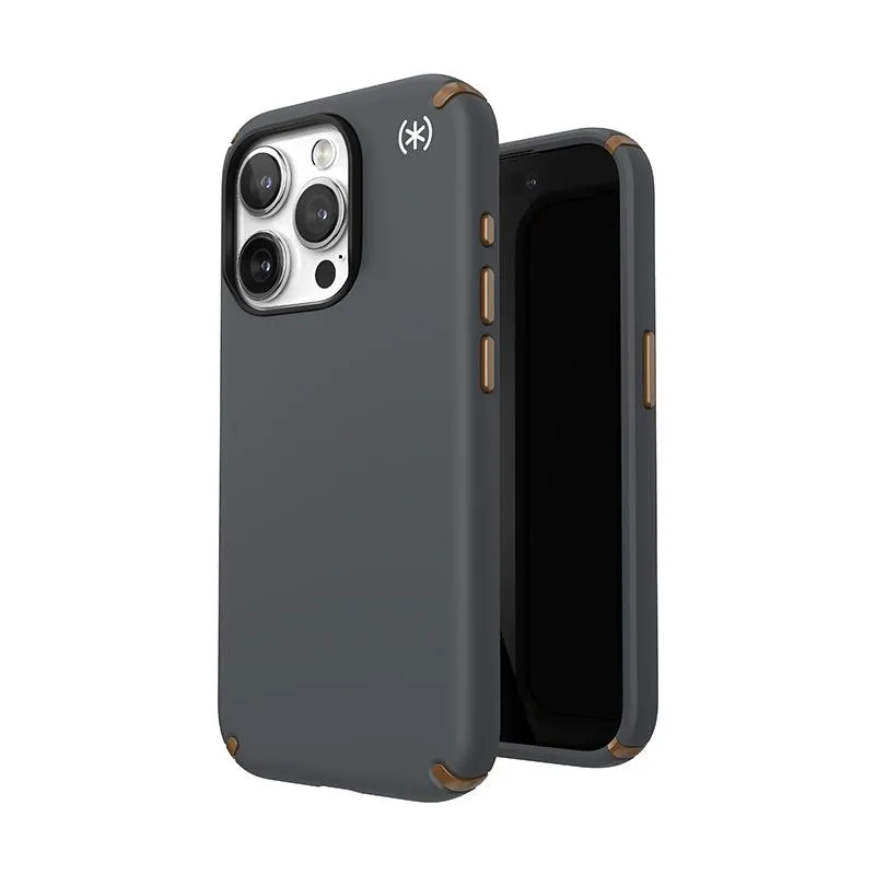 Speck Presidio2 Pro Magsafe - Fodral Iphone 15 Pro (Kolgrå / Cool Brons / Vit)
