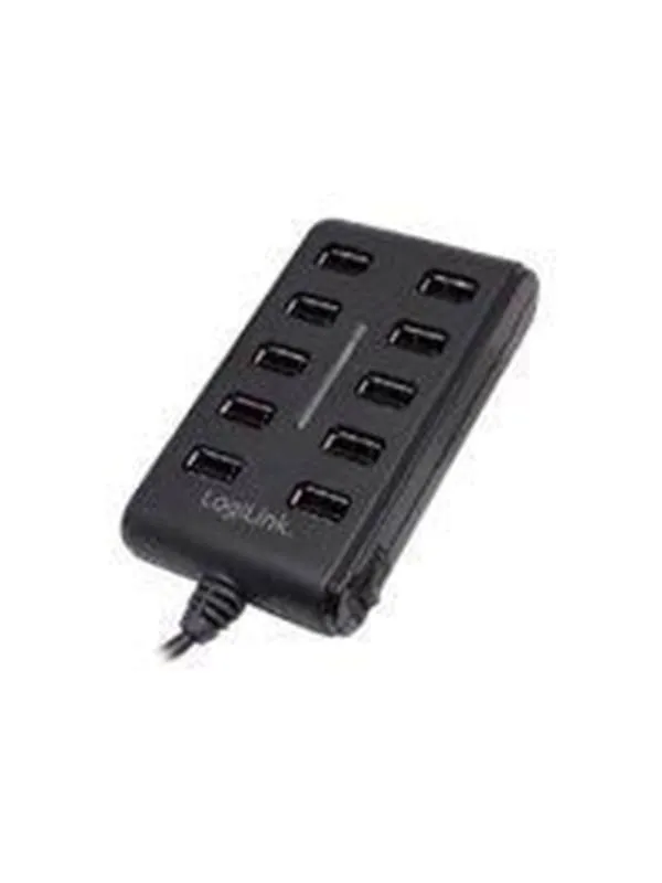 LogiLink USB 2.0 hub 10-port with On/Off switch USB Hub - 10 porte