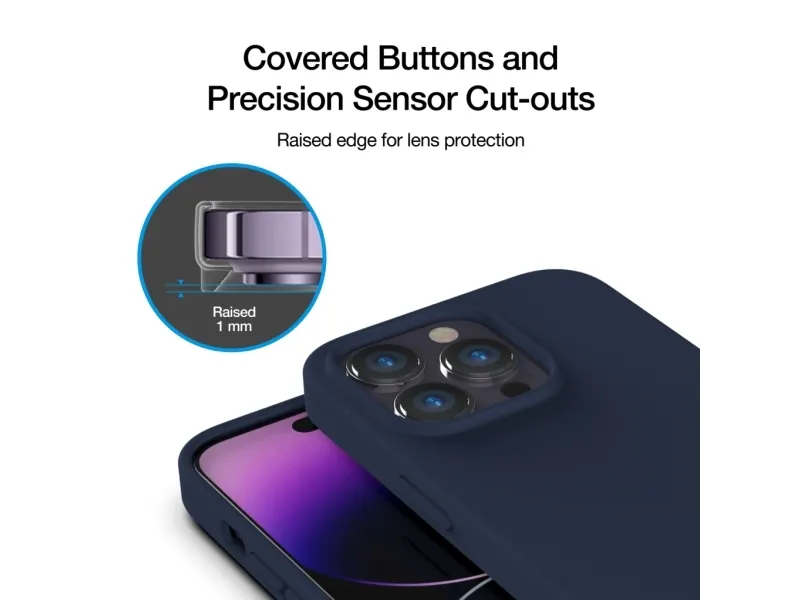 Just Mobile TENC™ [Silicone] w. MagSafe for iPhone 14 Pro - Navy