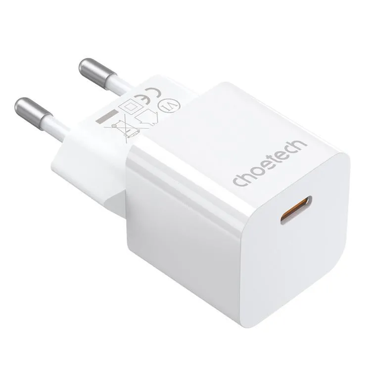Choetech PD5010 USB-C 20W Wall Charger - White