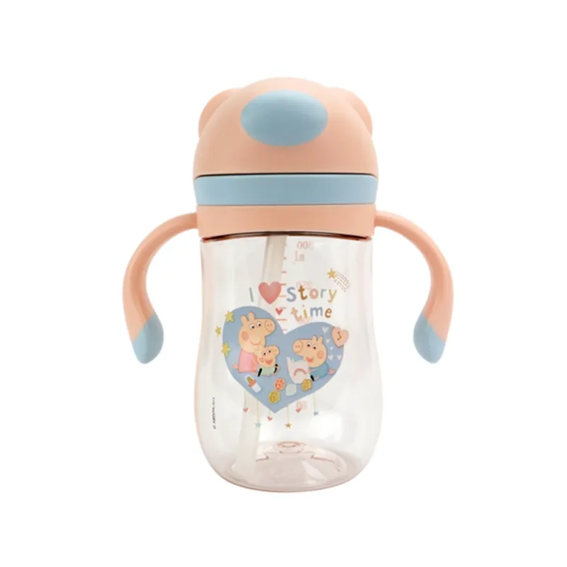Nuby Evie Peppa Pig Sugrörsmugg 240 ml, Rosa
