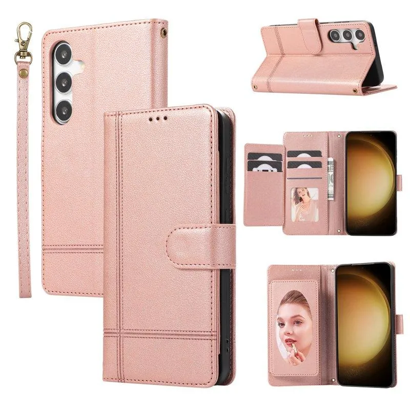Mobilfodral för Samsung Galaxy S26 TKonstläder – Roséguld