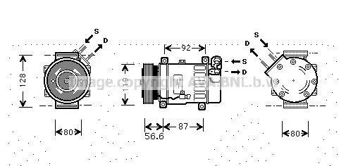 AC-kompressor AVA COOLING SYSTEMS CNAK238
