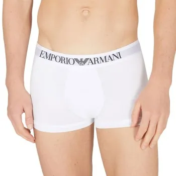 Armani Logo Boxer Brief Kalsonger Vit bomull Medium Herr