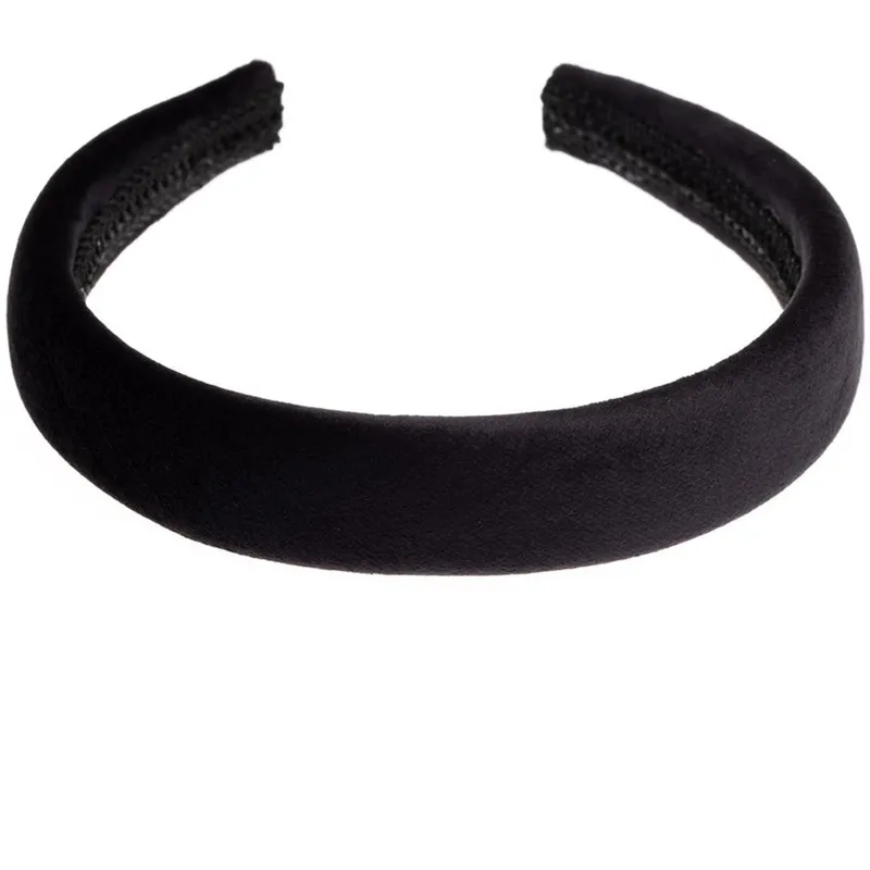 Dark Velvet Hair Band Broad Black – 1 pcs
