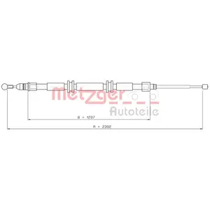 Handbromsvajer METZGER 11.6686