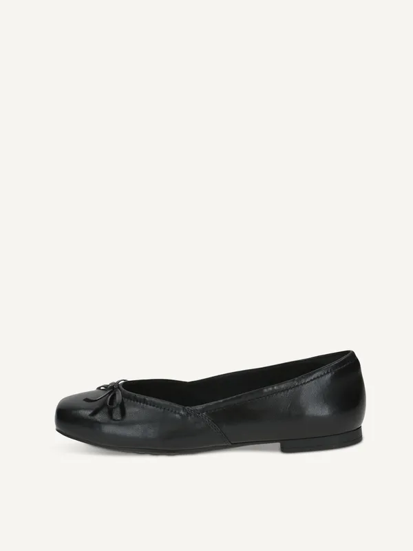 CAPRICE Ballerina, black, made of Leather, Size 38 (#3389)
