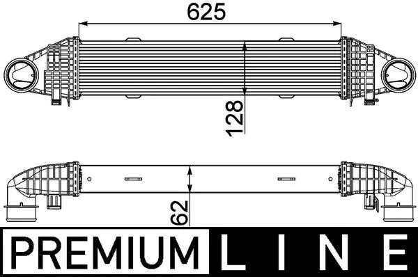 Intercooler MAHLE CI 358 000P