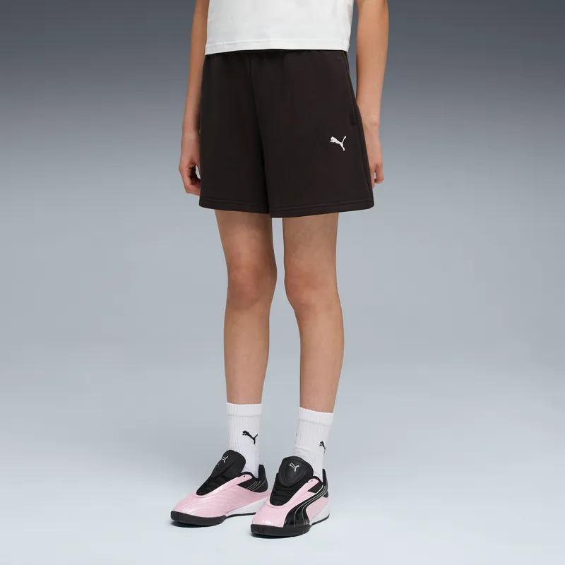 Puma Högmidjade Shorts, Svart, 140