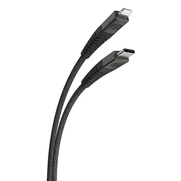 USB-laddningskabel SCOSCHE StrikeLine HD Premium, USB-C-Lightning (240 cm)