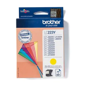 Brother Bläck Gul Lc223y, 550-sheets