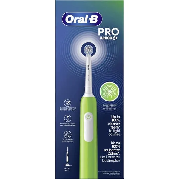 Oral-B eltandborste Pro1 Junior 6+ Green