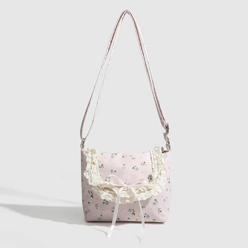 Liten Fresh Floral Bag Crossbody Bag Casual Lazy Bag Spring