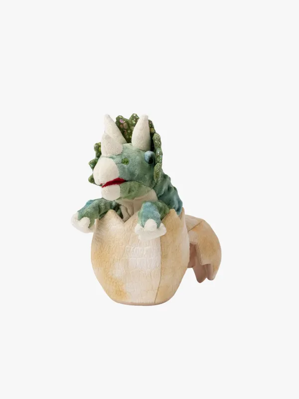 Handdocka Triceratops i ägg Gosedjur 20 cm Teddykompaniet