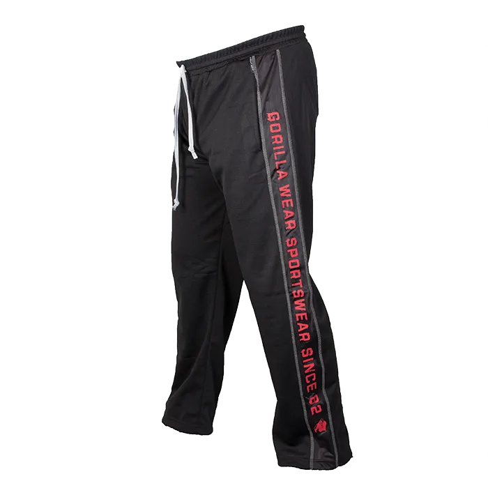 Gorilla Wear Functional Mesh Pants, S/M, Black/red
