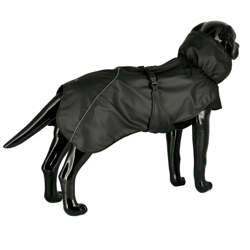 Dogman Dog Raincoat Aqua Black 35cm