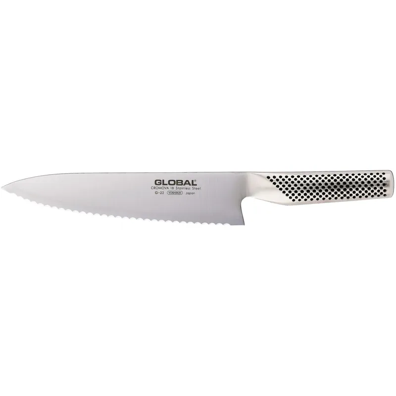 Global Global G-22R brödkniv 20 cm tandad Rostfritt stål
