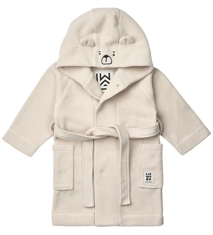 LIEWOOD Minik Bear Fleece Badrock, Sandy, 7-8 år