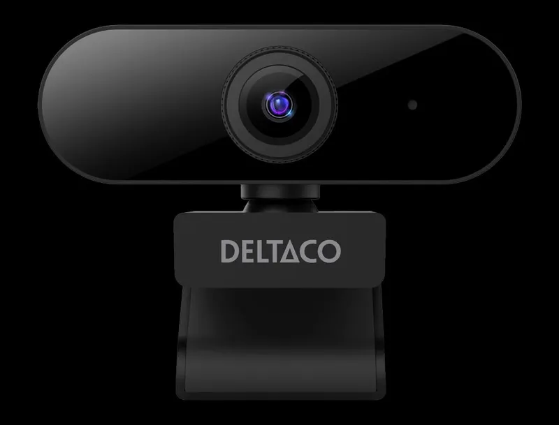Deltaco Webbkamera Full HD 1080P 2MP med inbyggd mikrofon