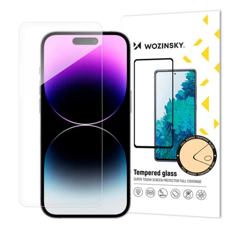 Wozinsky iPhone 15 Härdat Glas Skärmskydd – Transparent