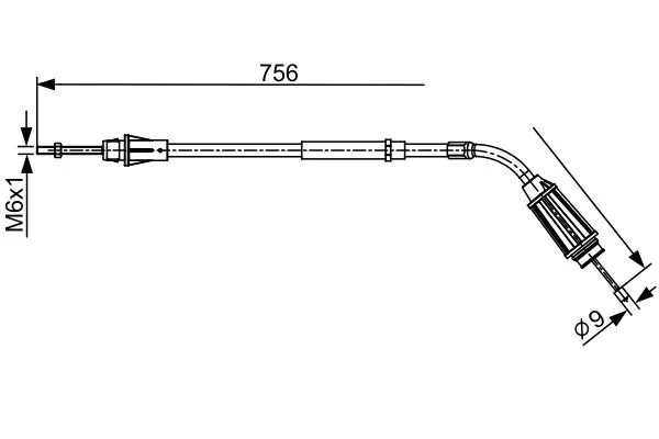 BOSCH 1 987 482 556 Handbromsvajer