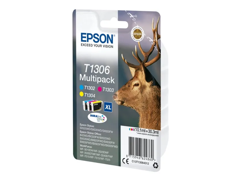 Bläckpatron MultiPack C,M,Y XL, 3x10,1 ml